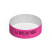 Party-Armbänder / Kontrollarmbänder, Pink, bedruckt mit Logo