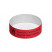 Party-Armbänder / Kontrollarmbänder, Rot, bedruckt mit Logo und Text